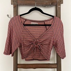 Tie Front Crop Top